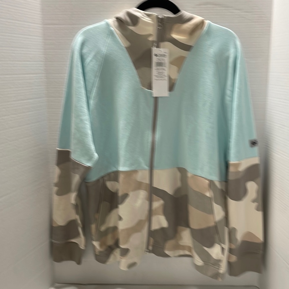 NWT COLUMBIA Lodge French Terry Hooded Full Zip Jacket Women’s Size Medium